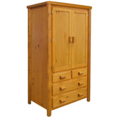 Mountain Lodge 4 Drawer Wardrobe Side Angle